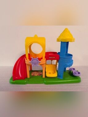Fisher-Price Little People Neighborhood Playground Slide/Swing/Castle Tower